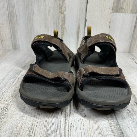 Teva Sandals Mens Brown Suede Katavi 2 Sport Adjustable Hook & Loop Straps #1331 - Picture 8 of 12